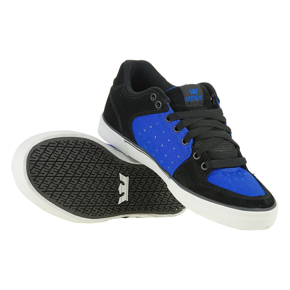 Baskets Basses Supra EE Vega Bleu Noir Royal/Black Femme | HCW-71410189